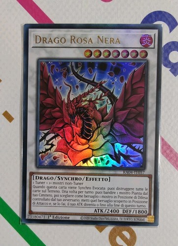 Drago rosa nera ultra rara - rosa,