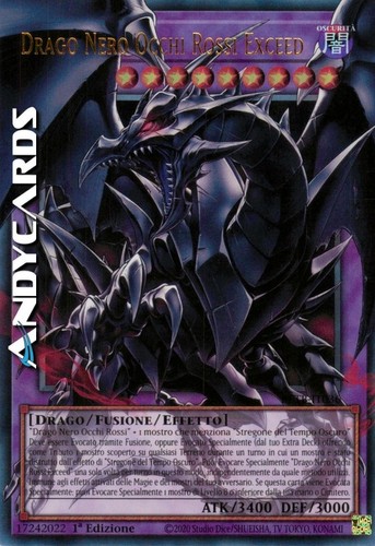 Drago nero occhi rossi exceed - rossi,