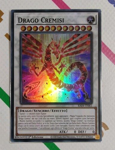 Drago cremisi super rara ita - super,